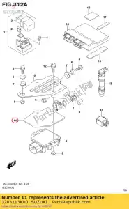 suzuki 3283113K00 piastra, raddrizzatore - Il fondo