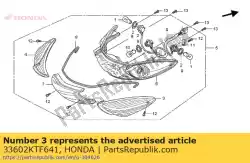 Here you can order the lens, r. Rr. Winker from Honda, with part number 33602KTF641: