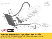 AP8106388, Piaggio Group, Tubo de óleo aprilia  caponord etv normal and r rst rsv rsv tuono sl sl falco 1000 1998 1999 2000 2001 2002 2003 2004 2005 2006 2007 2008 2009, Novo