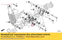 Aqui você pode pedir o selo de óleo, 16,5x25x5 (nok) em Honda , com o número da peça 91205KA3712: