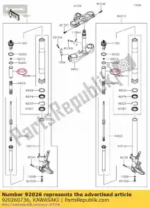 kawasaki 920260736 espaciador zx1400fcf - Lado inferior