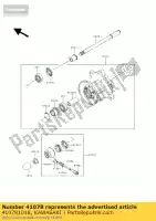 410781018, Kawasaki, case-assy-meter versnelling kawasaki el eliminator f d e el250 el250d el252 252 250 , Nieuw