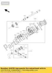 Here you can order the case-assy-meter gear from Kawasaki, with part number 410781018: