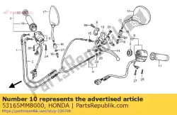 Qui puoi ordinare impugnatura, r. Maniglia da Honda , con numero parte 53165MM8000: