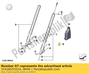 bmw 31428555024 cover with seal - Bottom side