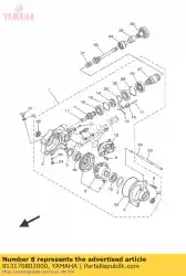 Here you can order the bolt, socket from Yamaha, with part number 913170802000: