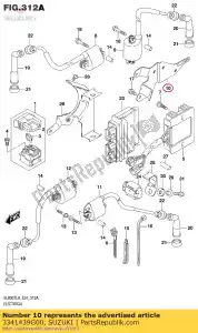 Suzuki 3341439G00 bracket,ign coi - Bottom side