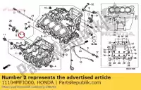 11104MFJD00, Honda, orifice, 1,4 mm honda  cbr 600 2007 2008 2009 2010 2011 2012 2013 2017 2018 2019, Nouveau