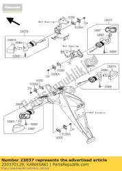 Ici, vous pouvez commander le lampe-assy-signal, rr, lh zr1000b auprès de Kawasaki , avec le numéro de pièce 230370129: