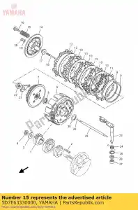 yamaha 5D7E63330000 spr??yna, sprz?g?o 1 - Dół