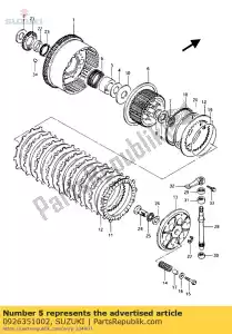 suzuki 0926351002 roller bearing - Bottom side