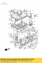 Aquí puede pedir tapa, válvula de Yamaha , con el número de pieza 1FK135500000: