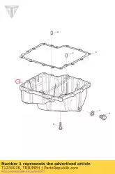 Qui puoi ordinare carter, lavorato, nero da Triumph , con numero parte T1230078:
