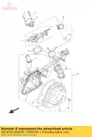 5ADE44100000, Yamaha, Filtre à air assy yamaha yn 50 2013 2014 2015 2016, Nouveau