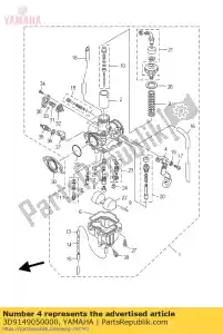 yamaha 3D9149050000 hendel, starter - Onderkant