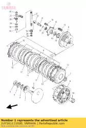 Aquí puede pedir engranaje, accionamiento primario de Yamaha , con el número de pieza 1UY161111000: