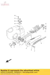 yamaha 945915108400 cadena - Lado inferior