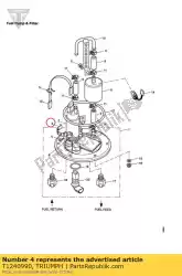 Ici, vous pouvez commander le sangle, retenue, pompe à carburant auprès de Triumph , avec le numéro de pièce T1240990: