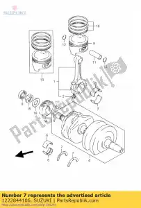 Suzuki 1222844106 plato, manivela - Lado inferior