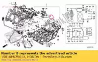 15810MCW013, Honda, valve assy., spool honda vfr  a crossrunner x vfr800 vfr800a vfr800x vfr800f 800 , New