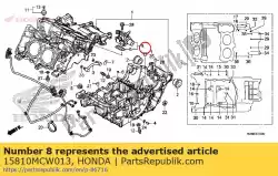 Here you can order the valve assy., spool from Honda, with part number 15810MCW013: