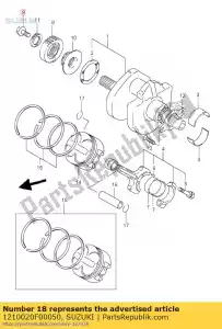 suzuki 1210020F00050 zestaw t?oków os0. - Dół