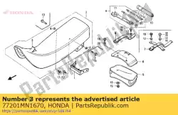 Here you can order the no description available at the moment from Honda, with part number 77201MN1670: