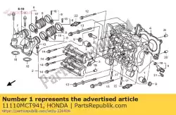Here you can order the rubber a, mount from Honda, with part number 11110MCT941: