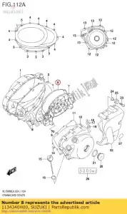 suzuki 1134340H00 damper,clutch c - Bottom side