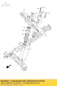 Suzuki 5621126F20 holder,handle - Bottom side