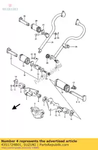 Suzuki 4351724B01 titular fr rh - Lado inferior