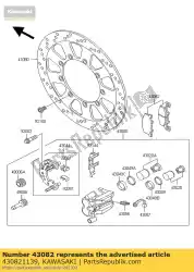 Aquí puede pedir pastillas de freno de Kawasaki , con el número de pieza 430821139: