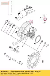 voorvelg 3,5x17 van KTM, met onderdeel nummer 58409070000, bestel je hier online: