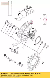 KTM 58409070000 borda frontal 3,5x17 - Lado inferior