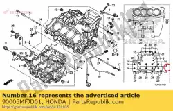 bout, ubs, 8x73 van Honda, met onderdeel nummer 90005MFJD01, bestel je hier online: