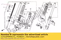 51410MM9671, Honda, pipe comp., fr. vork honda xl transalp v xl600v 600 , Nieuw