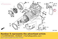 Tutaj możesz zamówić b? Otnik, filtr powietrza od Honda , z numerem części 17220KSE000: