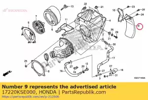 Honda 17220KSE000 b?otnik, filtr powietrza - Dół