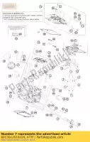 6913612010024, KTM, culasse arrière ktm rc8 1190 2011 2012 2013 2014 2015 2016, Nouveau