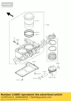 110051623, Kawasaki, motor de cilindro kawasaki el eliminator b d e gpx ex250 r f el250 gpx250r el250d el250e zz r250 250 , Novo