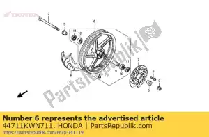 Honda 44711KWN711 pneu, fr. (dunlop) (90/90 - Lado inferior