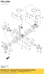 Suzuki 2111102B41 ingranaggio, primaria dr - Il fondo