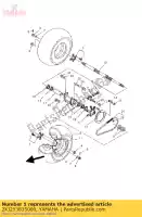 2XJ253835000, Yamaha, collar, wheel yamaha yfs 200 2000 2001 2002 2003 2004 2005 2006 2007, New