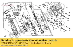 Aqui você pode pedir o conjunto de almofada, traseiro em Honda , com o número da peça 52400KCY761: