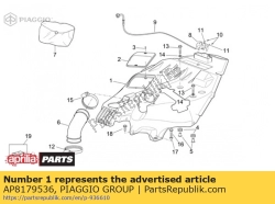 Aprilia AP8179536, Zadelkamer. zwart, OEM: Aprilia AP8179536