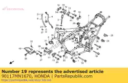 Qui puoi ordinare flangia a bullone 10x11 da Honda , con numero parte 90117MN1670: