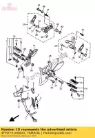 4FM274100000, Yamaha, poggiapiedi anteriore (sinistra) yamaha yzf yzfr yzfsp 750, Nuovo