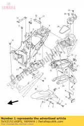 Aqui você pode pedir o pára-choque frente em Yamaha , com o número da peça 5VX21511A0P5: