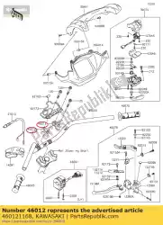 houder-handvat klf300-b1 van Kawasaki, met onderdeel nummer 460121168, bestel je hier online: