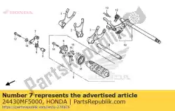 stop comp., versnellingsbak van Honda, met onderdeel nummer 24430MF5000, bestel je hier online: